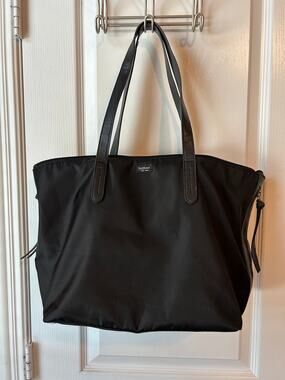 Botkier Bond Nylon and Leather Tote Black